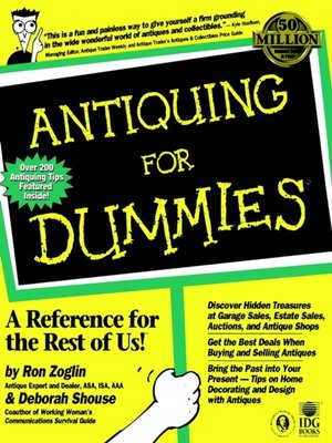 cover image of Antiquing For Dummies